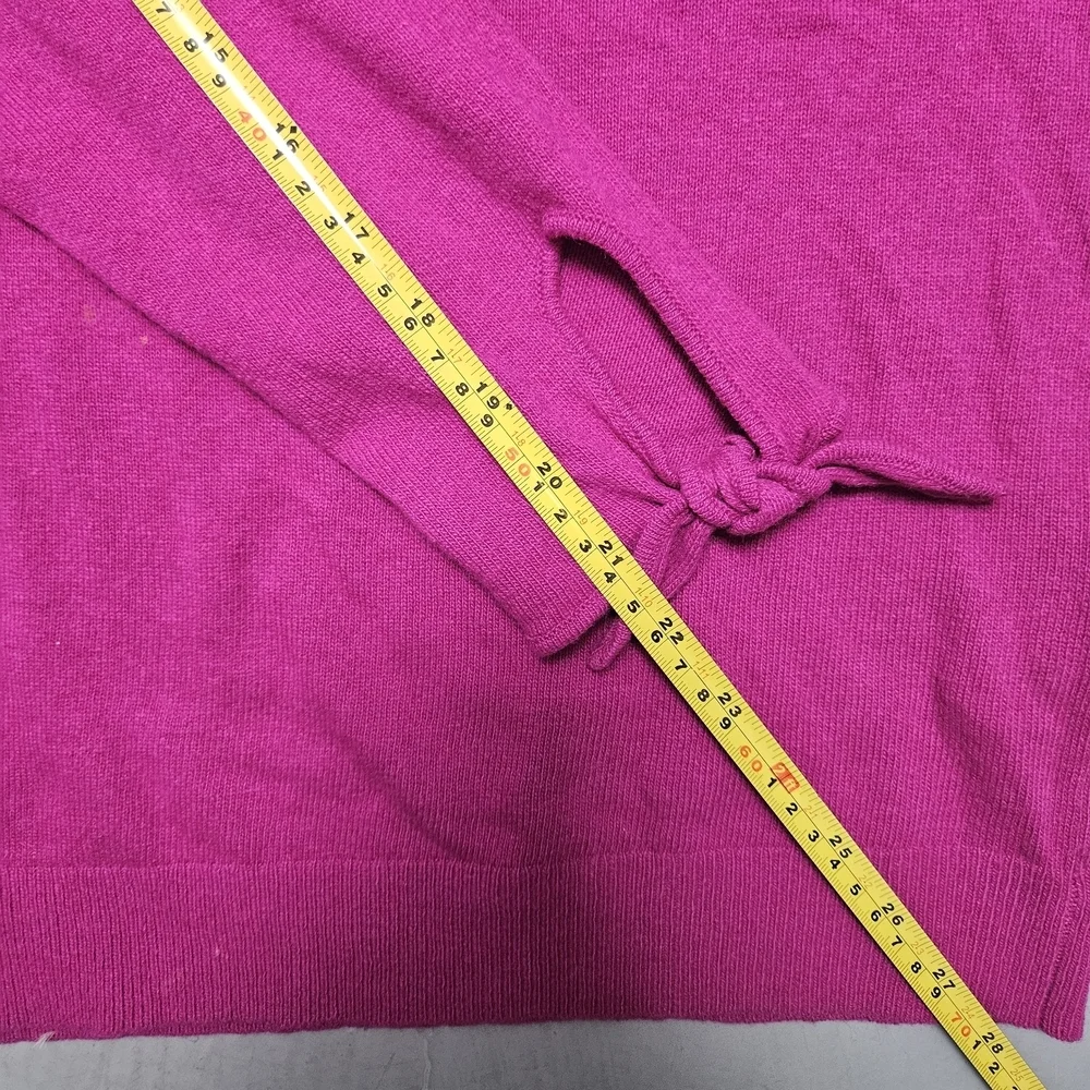 Banana Republic Women's Royal Pink SzM Cashmere & Merino blend Knit Sweater Top - Picture 12 of 13